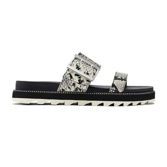 Sorel Roaming Snake Print Buckle Platform Slide - Picture 5 of 9